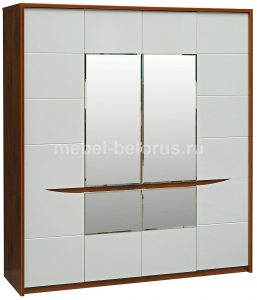 Шкаф для одежды «Монако» П528.01 Белый глянец
