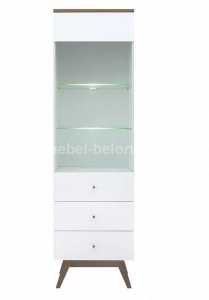 Шкаф-витрина коллекции Хеда REG1W2S с подсветкой