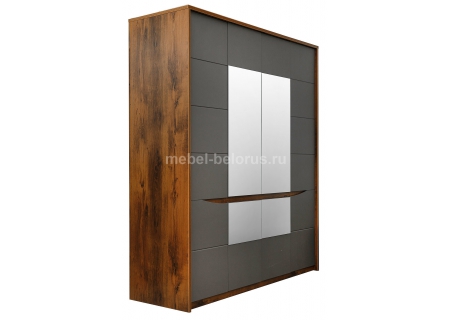 Шкаф для одежды «Монако» П528.01 Серый Мокко